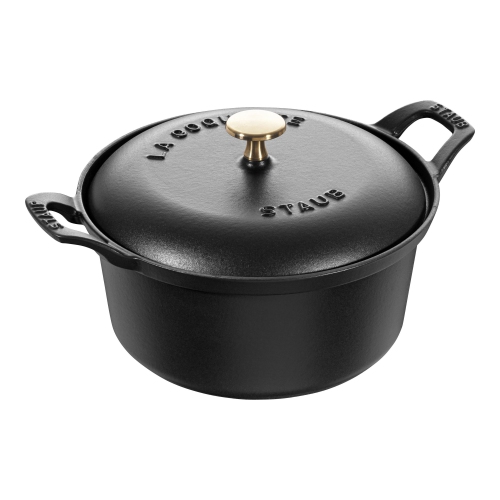 STAUB Vintage Line 2.5 L Cast Iron Round La Coquette, Black Best Buy