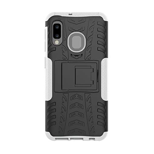 Sturdy Protective Case with Kickstand for Samsung Galaxy A10e//A20e KimBoo Shockproof Galaxy A10e//A20e Case Rugged Tirey Feel Black