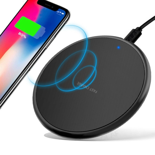 Matrix Fast Qi Wireless 10W Charger Pad for Samsung, iPhone, Android & IOS Phones - Black