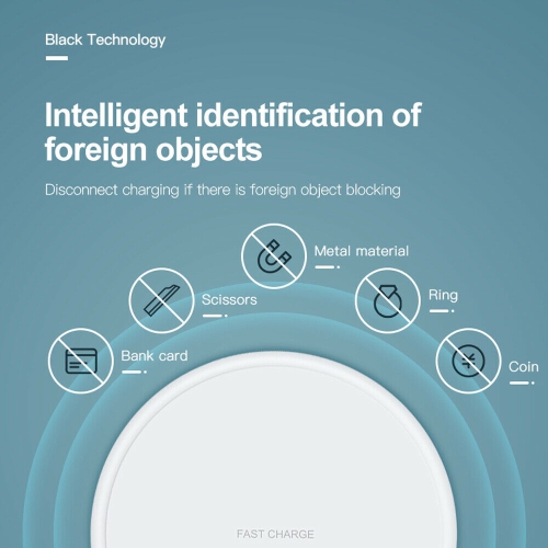 Matrix Fast Qi Wireless 10W Charger Pad for Samsung, iPhone, Android & IOS Phones - Black