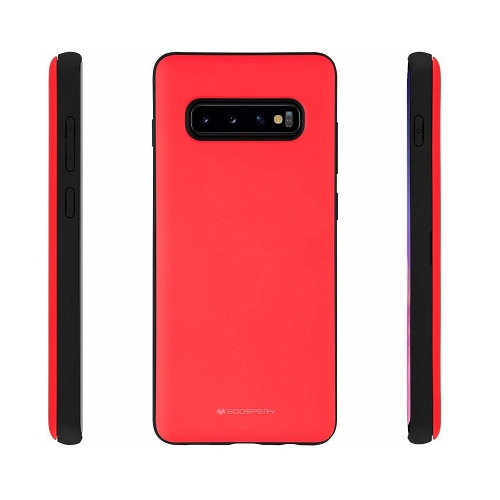 Goospery Magnet Door Bumper Armor Case For Samsung S10 Plus, Red