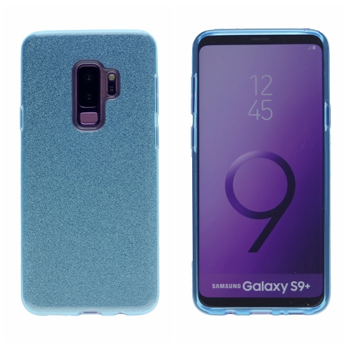 TopSave Dual Layer Glitter TPU Case For Samsung S9 Plus, Blue