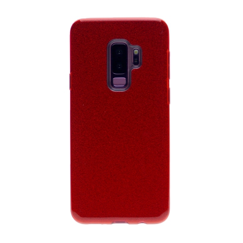 CC  Topsave Dual Layer Glitter Tpu Case for Samsung S9 Plus In Red