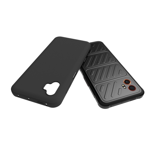 TopSave Slim, Matte Black Thin Soft Gel Rubber Jelly TPU Cases For Samsung Galaxy XCover 7 Pro 6.6"