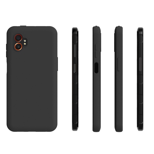 TopSave Slim, Matte Black Thin Soft Gel Rubber Jelly TPU Cases For Samsung Galaxy XCover 7 Pro 6.6"