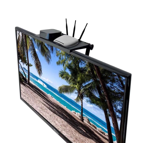 axGear Monitor TV Top Rack Accessory Set-top Box Holder Bracket Shelf for Storage