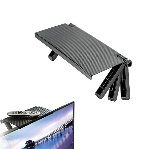 axGear Monitor TV Top Rack Accessory Set-top Box Holder Bracket Shelf for Storage