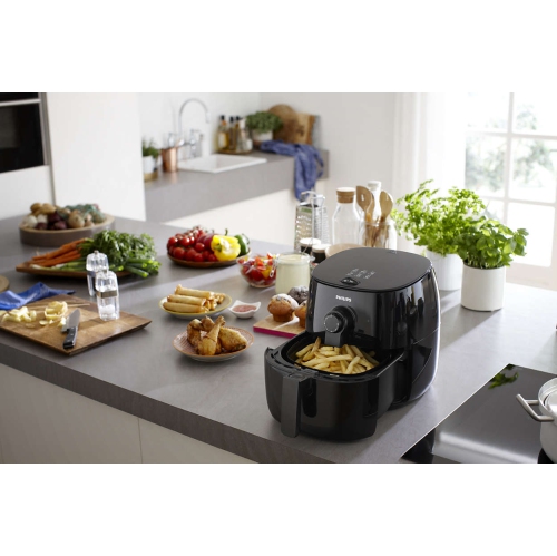 Boîte ouverte - friteuse à air chaud Airfryer de Philips avec TurboStar, noire, HD9621/96