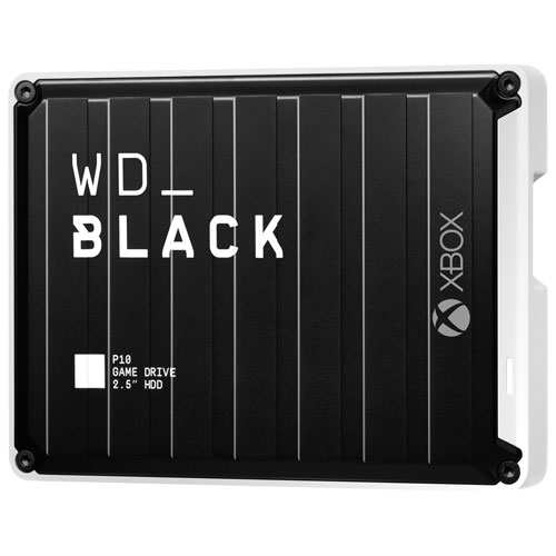 WD_BLACK P10 5TB External Game Drive for Xbox - Black