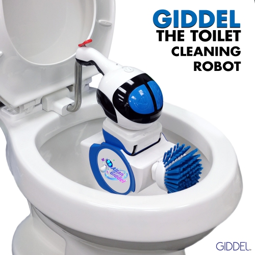 Robot de nettoyage de toilettes Giddel + siège de toilette rond