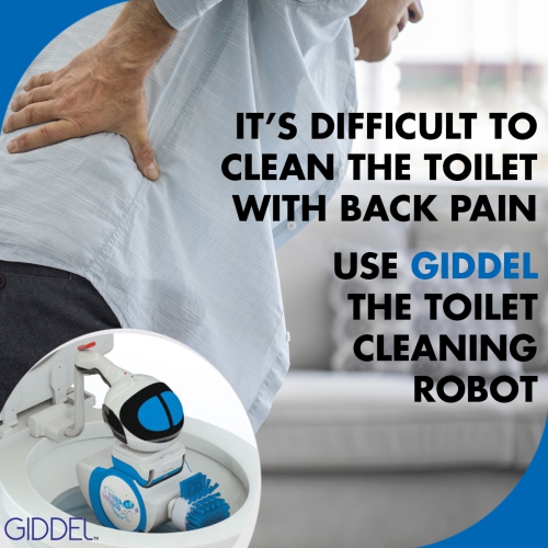 Giddel Toilet Cleaning Robot + Elongated Toilet Seat, Toilet Bowl Cleaner, Toilet Brush, Toilet Seat, Cleaner, Cleaning Robot