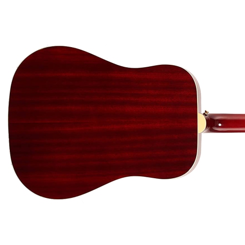 Guitare acoustique Songmaker DR-100 d'Epiphone - Rouge vin avec quincaillerie dorée
