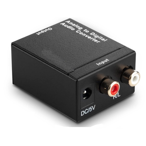 Convertisseur Adaptateur Audio Numérique Coaxial Optical Toslink à  analogique RCA L/R
