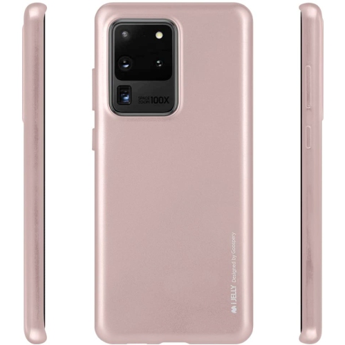 Goospery iJelly Metal TPU Case For Samsung S20 Plus, Rose Gold