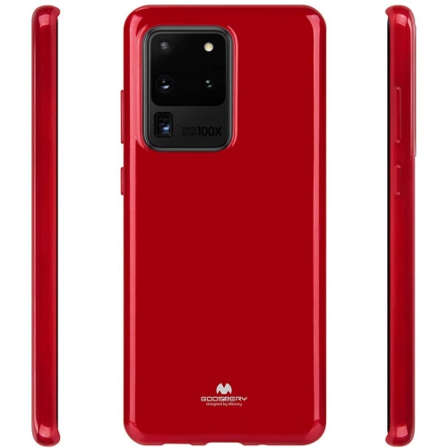Goospery Jelly Case For Samsung S20 Plus, Red
