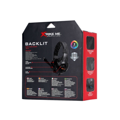 Xtrike Me HP-311 - Stereo Gaming Headset, Wired with Microphone and Remote Control, Black