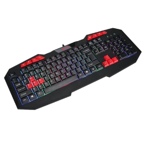 Xtrike Me MK-503 - Wired Gaming Keyboard and Mouse Set with Mixed Color Backlight, Black