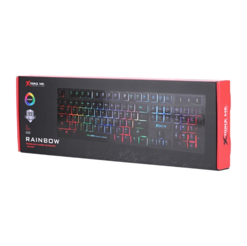 Xtrike Me KB-280 - Wired Gaming Keyboard, With Mixed Color Backlight, 104 Keys, Black
