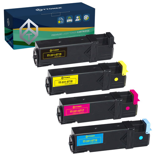 TToner Dell Compatible Black/Colour Toner - 4 Pack