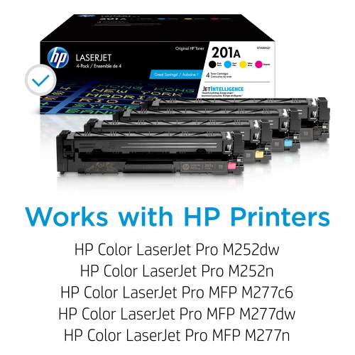 HP 201A Black/Cyan/Magenta/Yellow Quad LaserJet Toner Cartridge