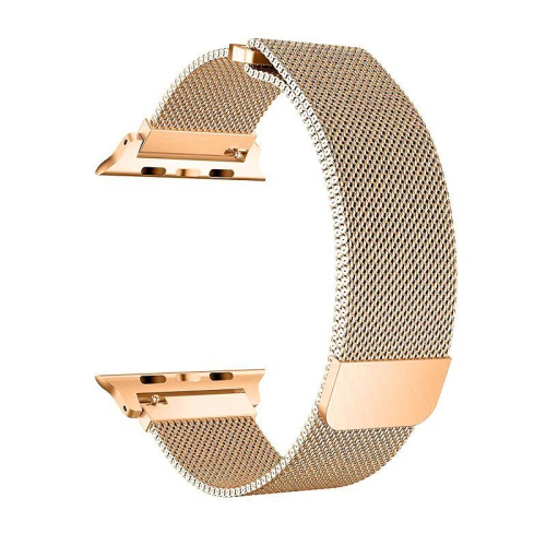 Bracelet magnétique à fermoir magnétique doré Milan de PANDACO pour Apple Watch 38&nbsp;mm/40&nbsp;mm/41&nbsp;mm/42&nbsp;mm