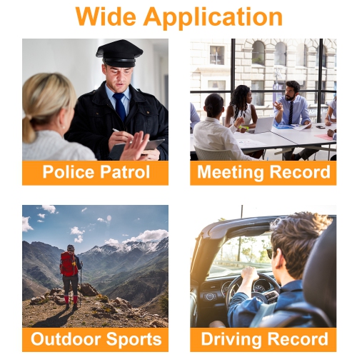 Caméra de boîtier P1 de Rexing, 1080p HD intégrale, mémoire intégrée 64 Go, étanche et antichoc