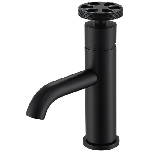 Ancona Nova Series Single Lever Bathroom Faucet in Matte Black