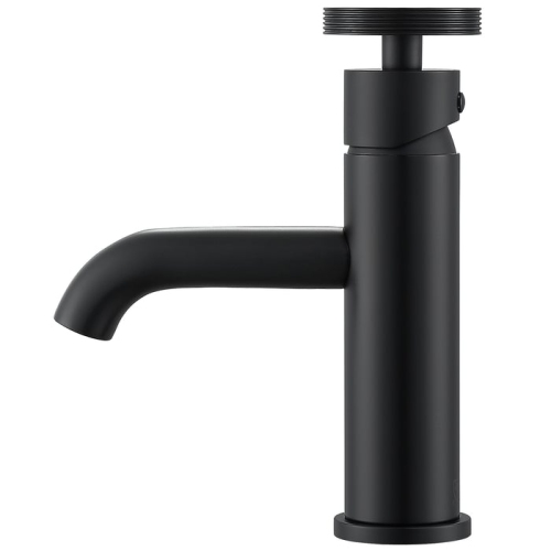 Ancona Nova Series Single Lever Bathroom Faucet in Matte Black