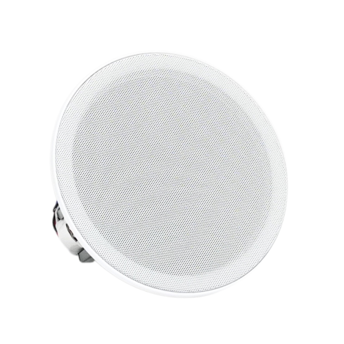 Ensemble de haut-parleurs commerciaux de plafond sans garniture de 6 po de 70 V avec installation de pince à ressort – Idéal pour les