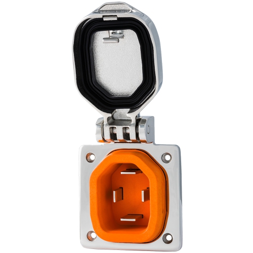 SMARTPLUG  50 Amp Boat & Rv Inlet - Stainless Steel