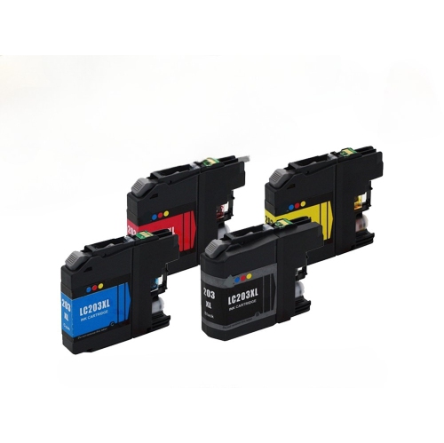 Compatible avec ensemble de cartouches d'encre Brother LC203, LC-203, SPRINT TONER, paquet de 4 couleurs