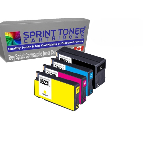 SPRINT TONER  Compatible HP 950Xl, 951Xl High Yield 4 Pack Replacement Ink Cartridges