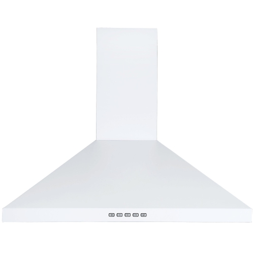 Ancona 30" Convertible Wall-Mounted Pyramid Range Hood in White 
