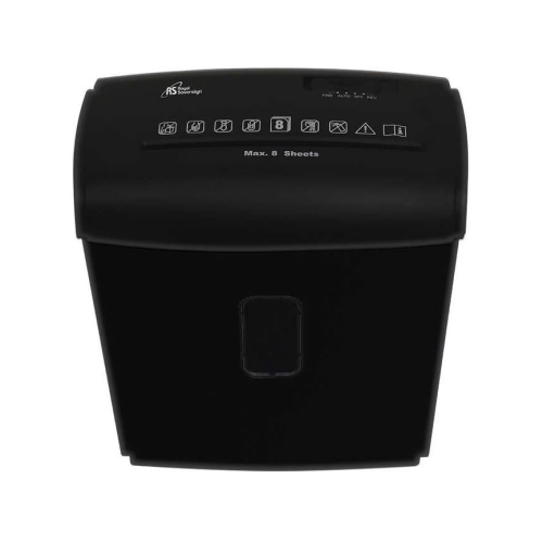 Déchiqueteuse personnelle à coupe croisée 8 feuilles et lecteur de cartes de crédit sur CD pour le bureau à domicile