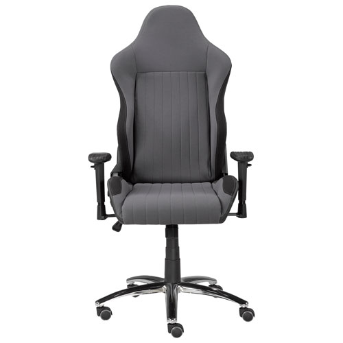 Brassex Arlo Ergonomic Faux Leather Gaming Chair - Grey/Black