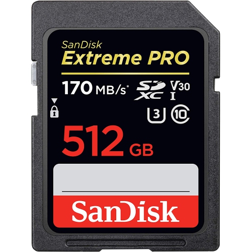 SanDisk Extreme PRO 512GB SDXC UHS-I SD Card SDSDXXY-512G