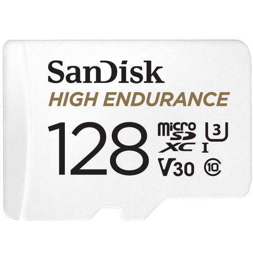 SanDisk 128GB High Endurance Micro SD Card with Adapter SDSQQNR-128G for Dash Cam and Video Monitoring System