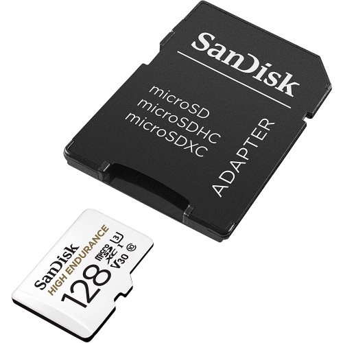 SanDisk 128GB High Endurance Micro SD Card with Adapter SDSQQNR-128G for Dash Cam and Video Monitoring System