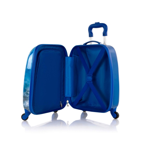 Valise rigide à roulettes pivotantes Avengers de Marvel pour enfants - 18 po [bleu]