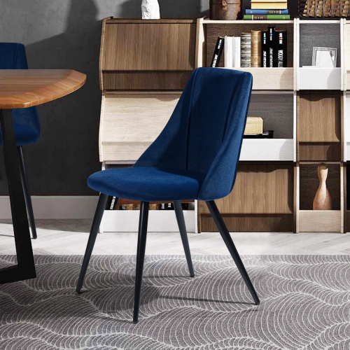 FurnitureR Set of 2 Softing back home office chair,BLUE