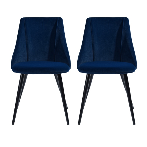 FurnitureR Set of 2 Softing back home office chair,BLUE