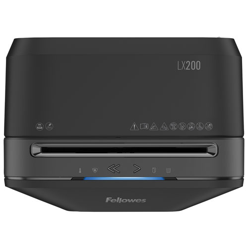 Déchiqueteuse à coupe micro de 12 feuilles de Fellowes - Noir