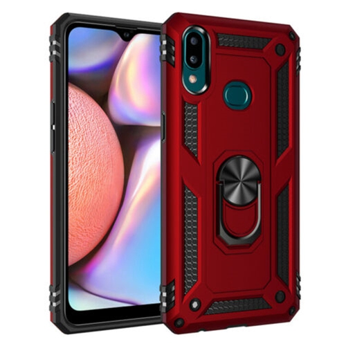 【CSmart personnalisé de protection magnétique hybride contre les chutes avec support à anneau pour Galaxy A10S de Samsung, rouge