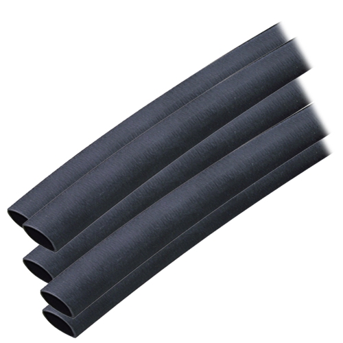Ancor Adhesive Lined Heat Shrink Tubing - 3/8" x 12" - 5-Pack - Black