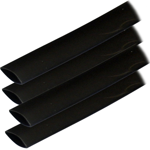 ANCOR  Adhesive Lined Heat Shrink Tubing (Alt) - 3/4" X 12" - 4-Pack - Black