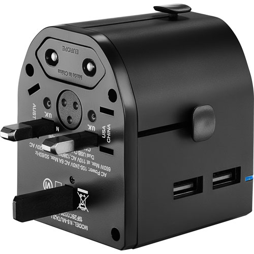 Insignia All-In-One Travel Adapter - Black