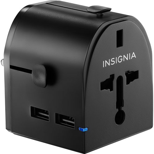 Insignia All-In-One Travel Adapter - Black - Only at Best Buy