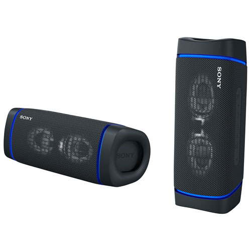 Haut-parleur sans fil Bluetooth étanche SRS-XB33 EXTRA BASS de Sony - Noir