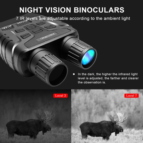 Rexing B1 Night Vision Infrared Digital Binoculars - Black