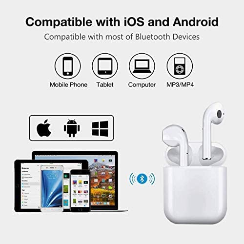 i12 Bluetooth 5.0 TWS Earbuds Smart Touch Hi-Fi Sound for iOS/Android with Charging case